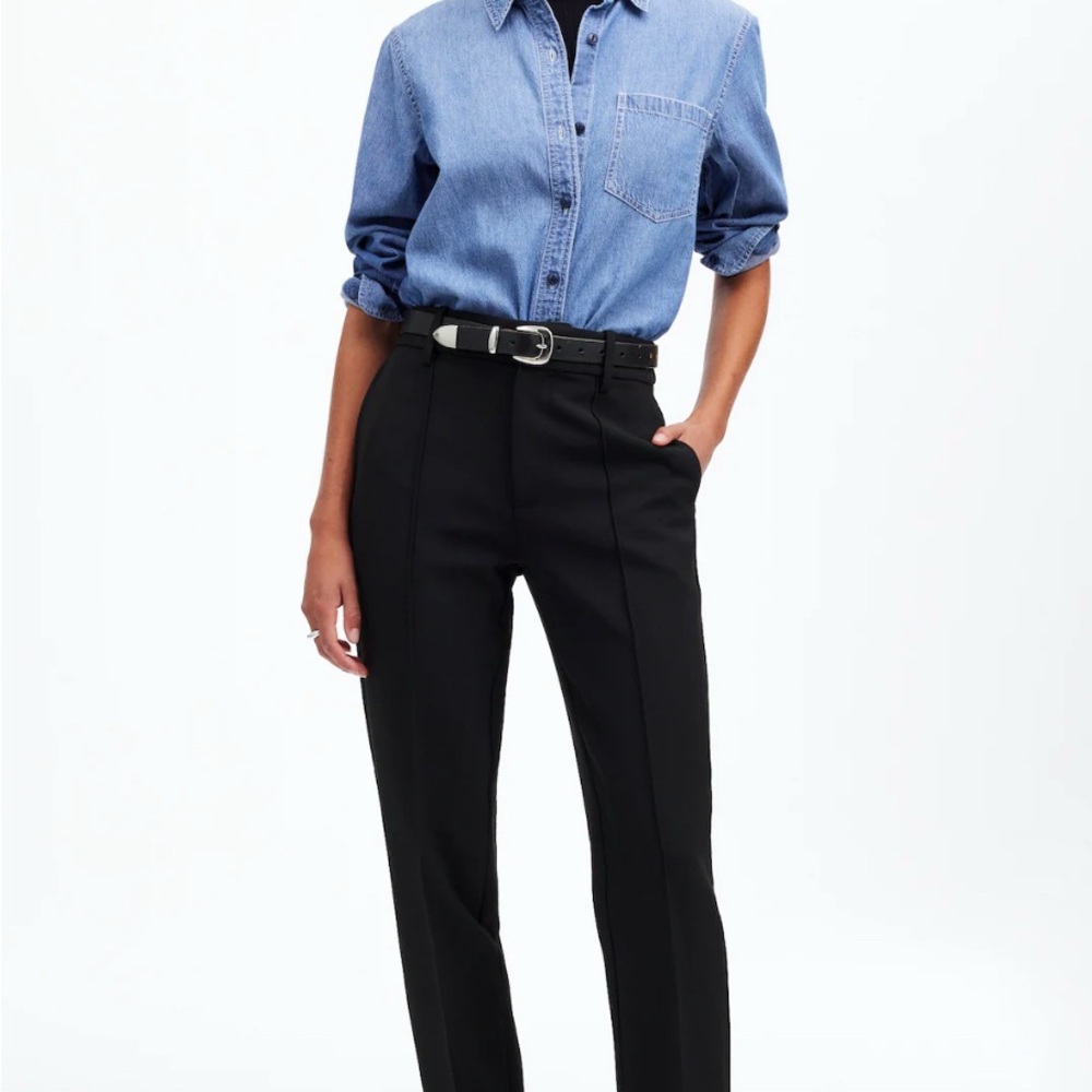Madewell Black Cropped Ankle Pants